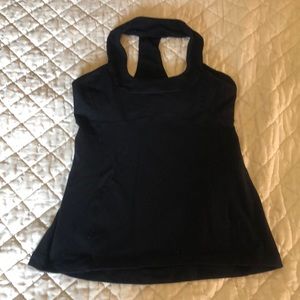 Women’s Black Lululemon Racer-Back Workout Tank